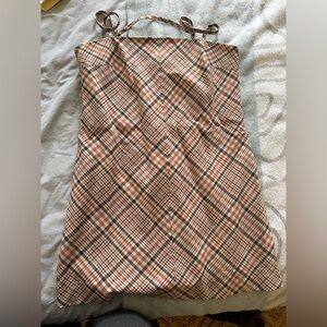 PLAID MINI DRESS - SIZE 8